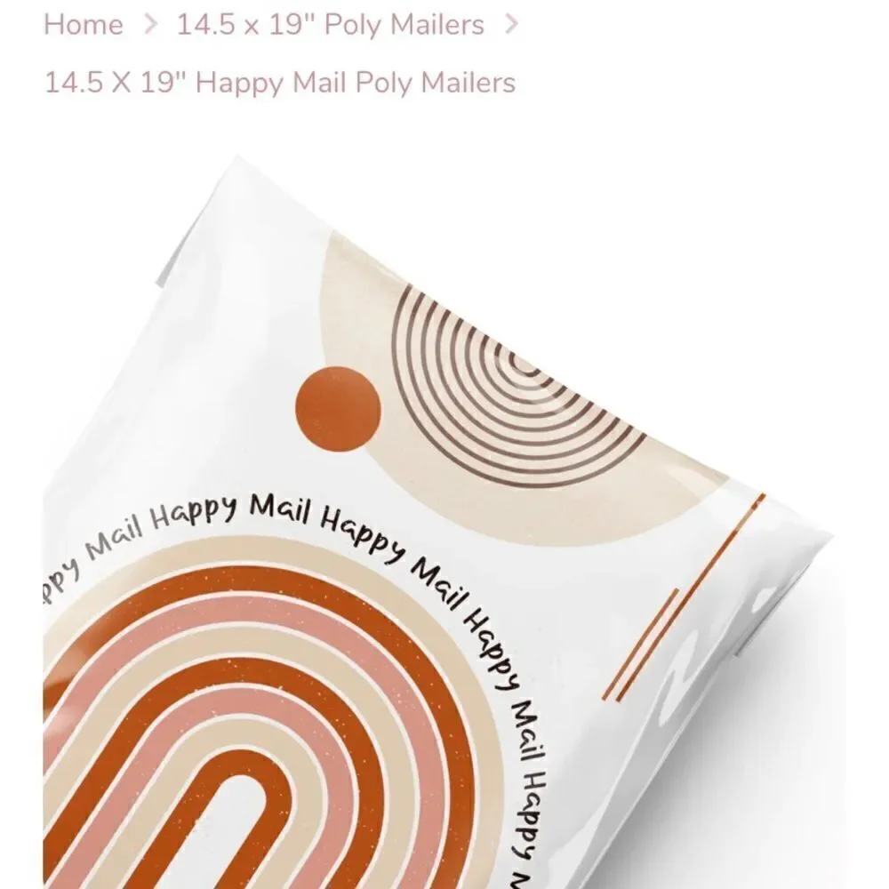 Poly mailers big sizes 14.17 and 14.5x19 35 poly mailers 35 stickers
